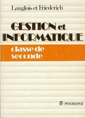 Gestion et informatique, 2de Books