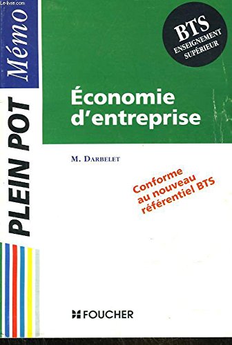 Economie d'entreprise : BTS, enseignement supérieur book