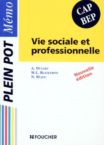 Vie Sociale Et Professionnelle Cap Et Bep. Edition 1995 book