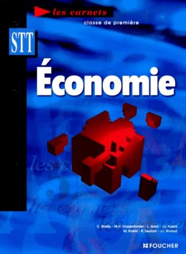 Économie, classe de première STT book