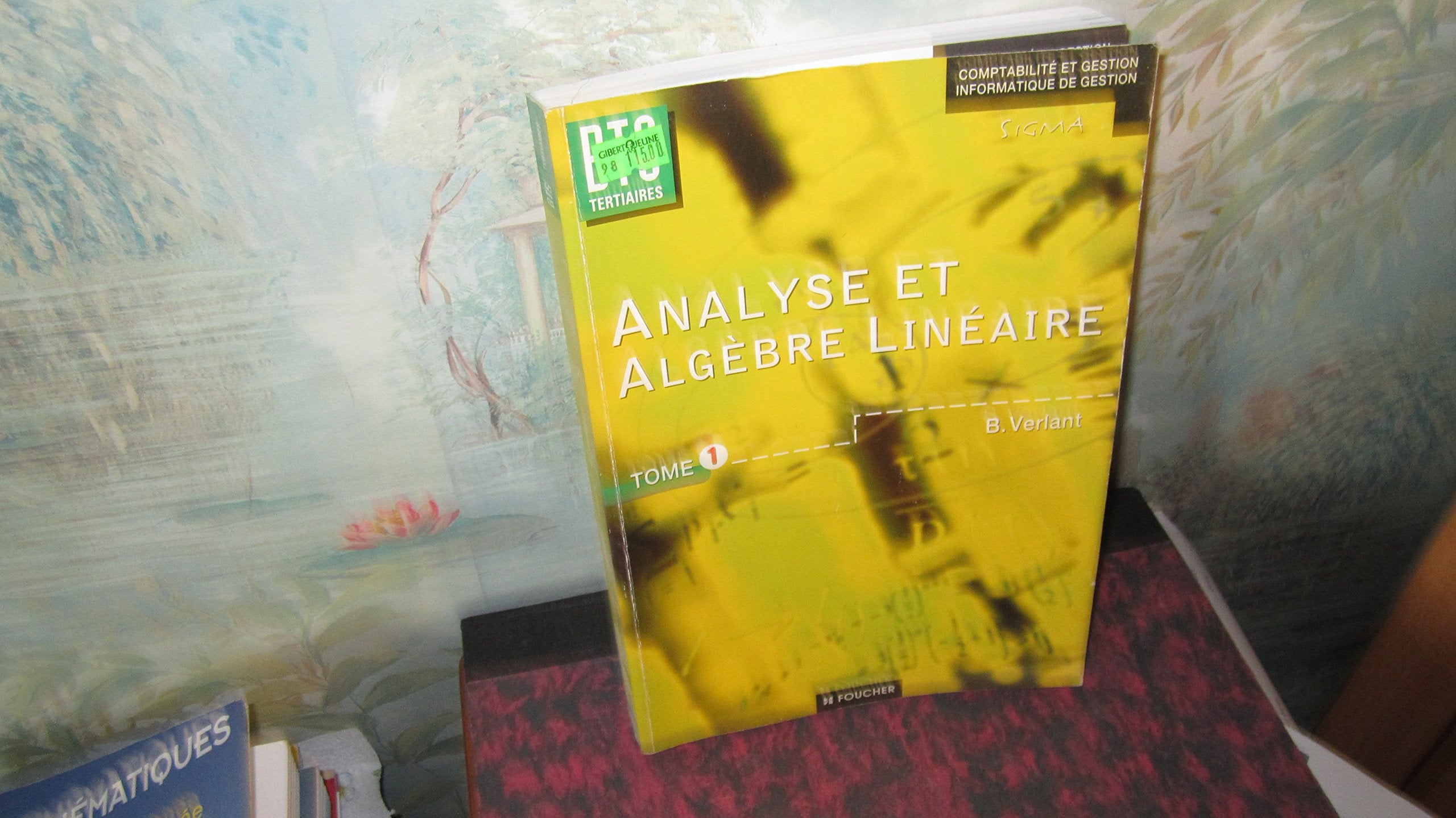 Analyse Et Algebre Lineaire Bts Tertiaires. Tome 1 book