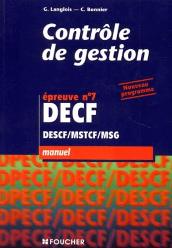 Contrôle de gestion, épreuve n°7 book