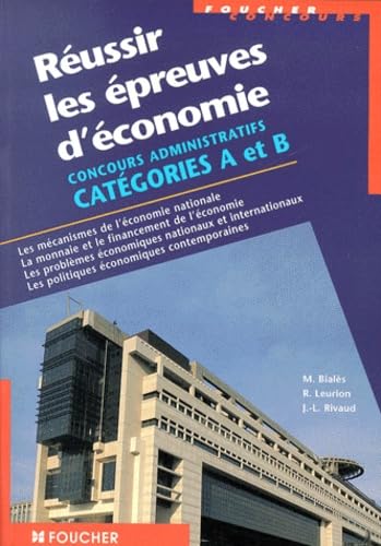 Réussir les épreuves économiques aux concours administratifs de catégorie A book