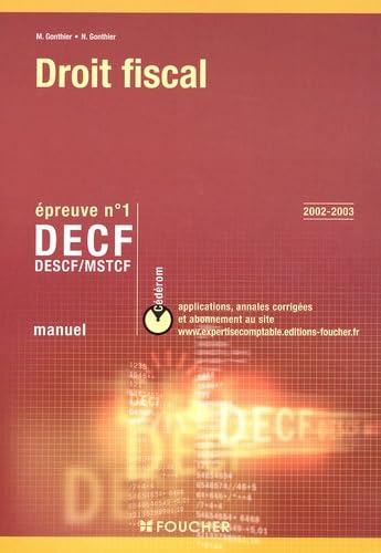Droit fiscal, épreuve numéro 1 : DECF - DESCF - MSTCF book