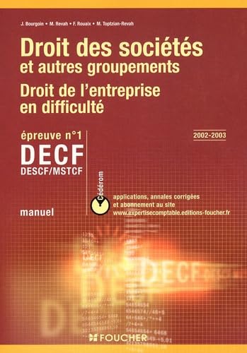 Manuel droit des sociétés épreuve 1 book