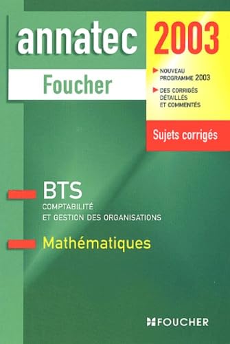 BTS comptabilité et gestion, BTS tertiaires : Mathématiques book