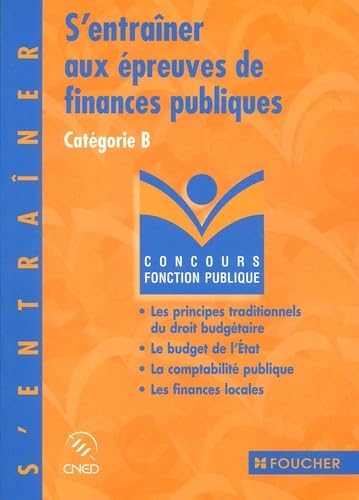 S'entraîner épreuve de finances publiques, catégorie B book