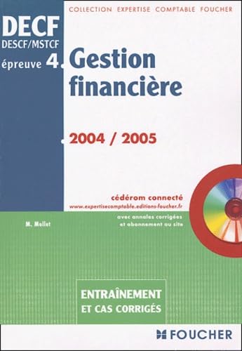 Gestion financière DECF/DESCF/MSTCF épreuve 4: Entraînement et cas corrigés Books