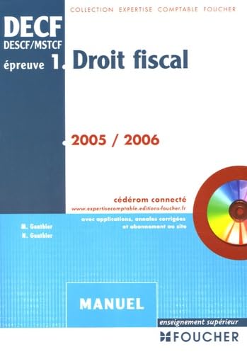 Droit fiscal DECF épreuve n° 1: Manuel book