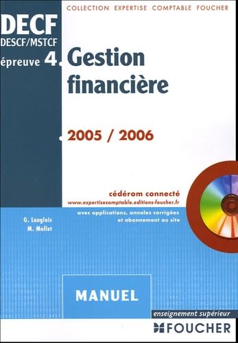 Gestion financière DECF épreuve n° 4: Manuel Books