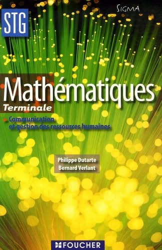 Mathématiques Tle STG: Communication et gestion des ressources humaines Books