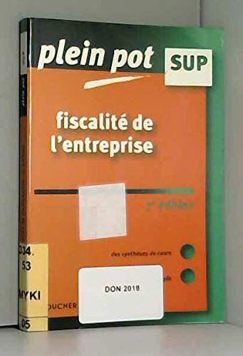 Fiscalité de l'entreprise: Enseignement supérieur, BTS, DUT tertiaires book