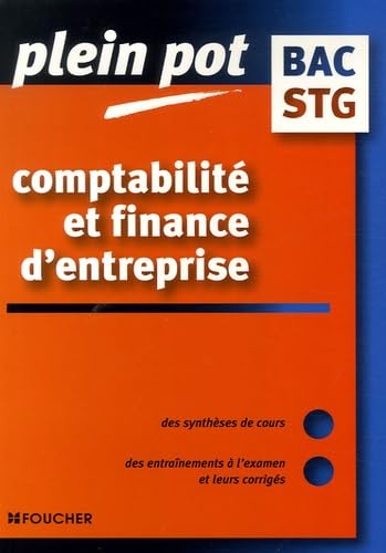 Comptabilité et finance d'entreprise Bac STG book