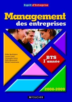 Management des entreprises BTS 1re année, 2008-2009 : livre de l'élève book