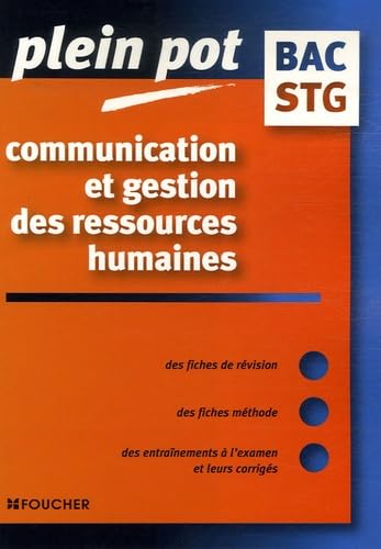 Communication et gestion des ressources humaines bac STG book
