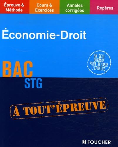 ECONOMIE DROIT TERMINALE STG (Ancienne édition) book