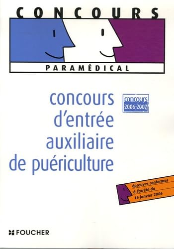 Concours d'entrée auxiliaire de puériculture book