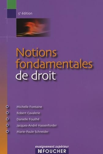 NOTIONS FONDAMENTALES DE DROIT (Ancienne édition) book