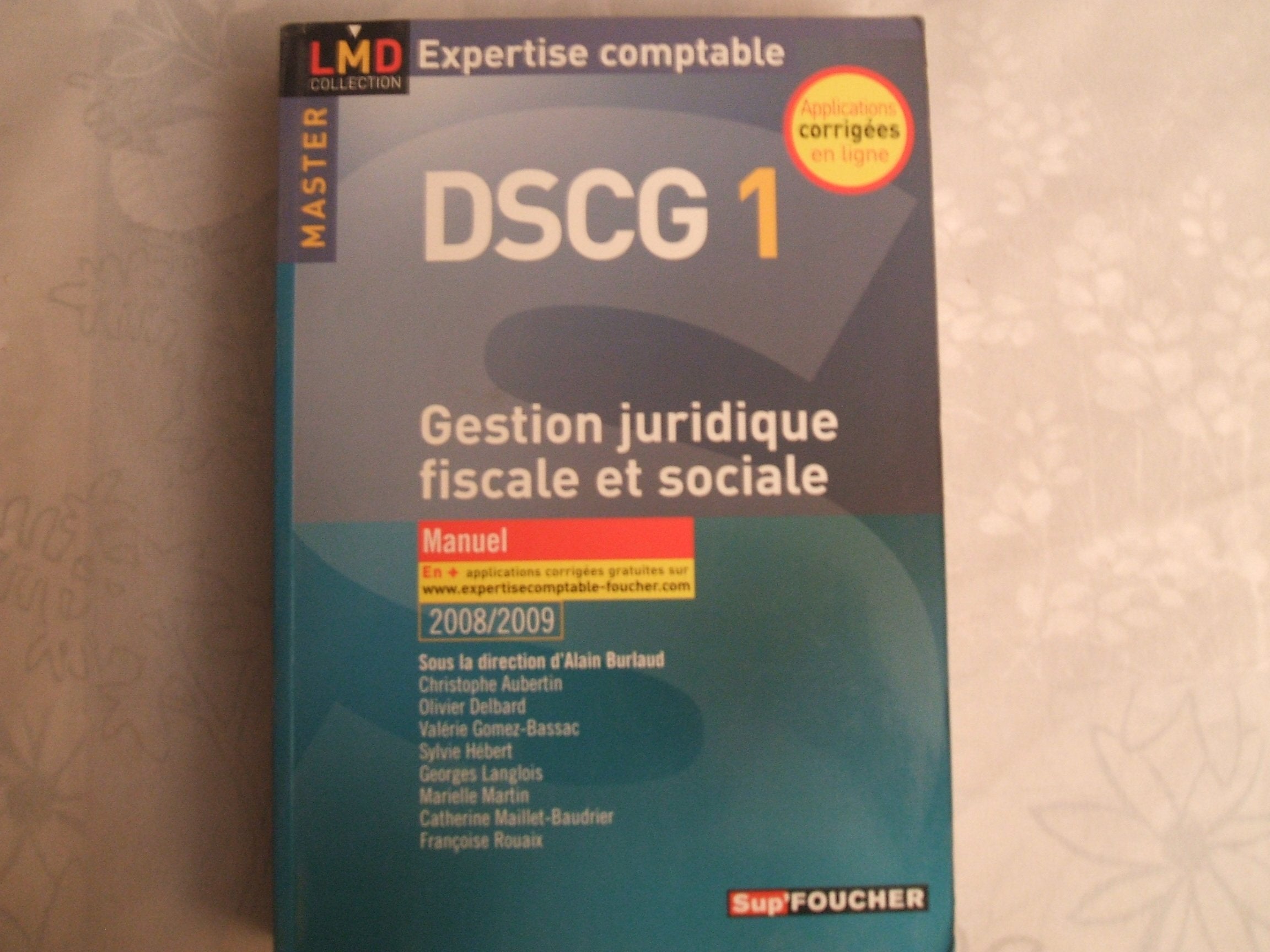 Gestion juridique, fiscale et sociale, DSCG 1 book