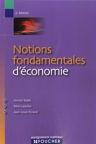 Notions fondamentales d'économie book