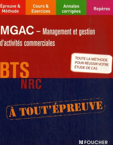 MGAC: Management et Gestion d'Activités Commerciales, BTS NRC book
