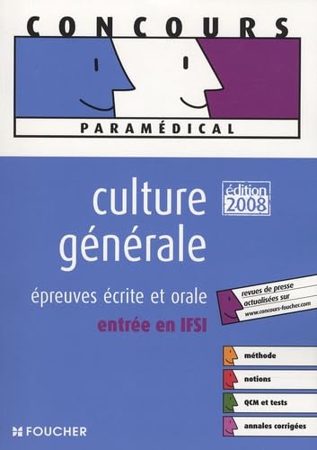 Culture générale: Epreuves écrite et orale, entrée en IFSI book