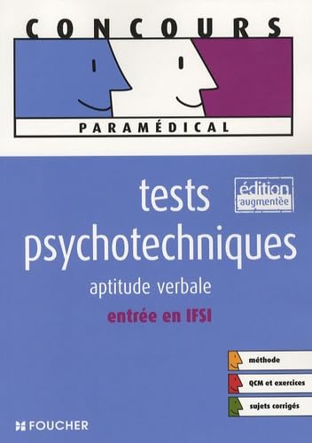 Tests psychotechniques : Aptitude verbale entrée en IFSI (Ancienne Edition) book
