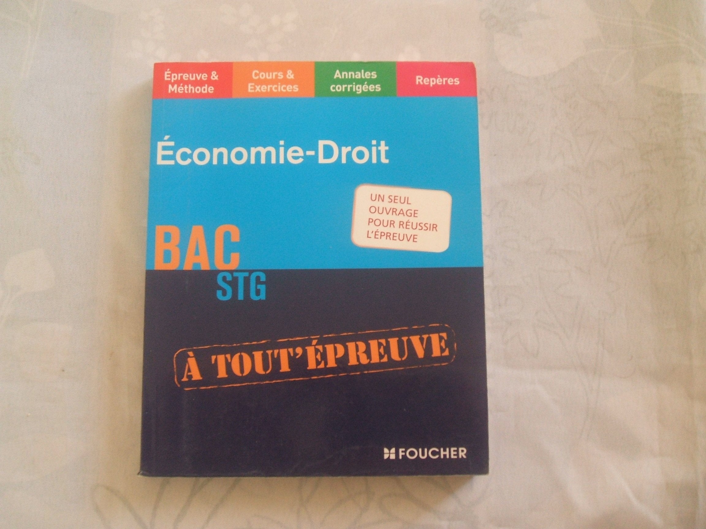 Economie-Droit BAC STG book