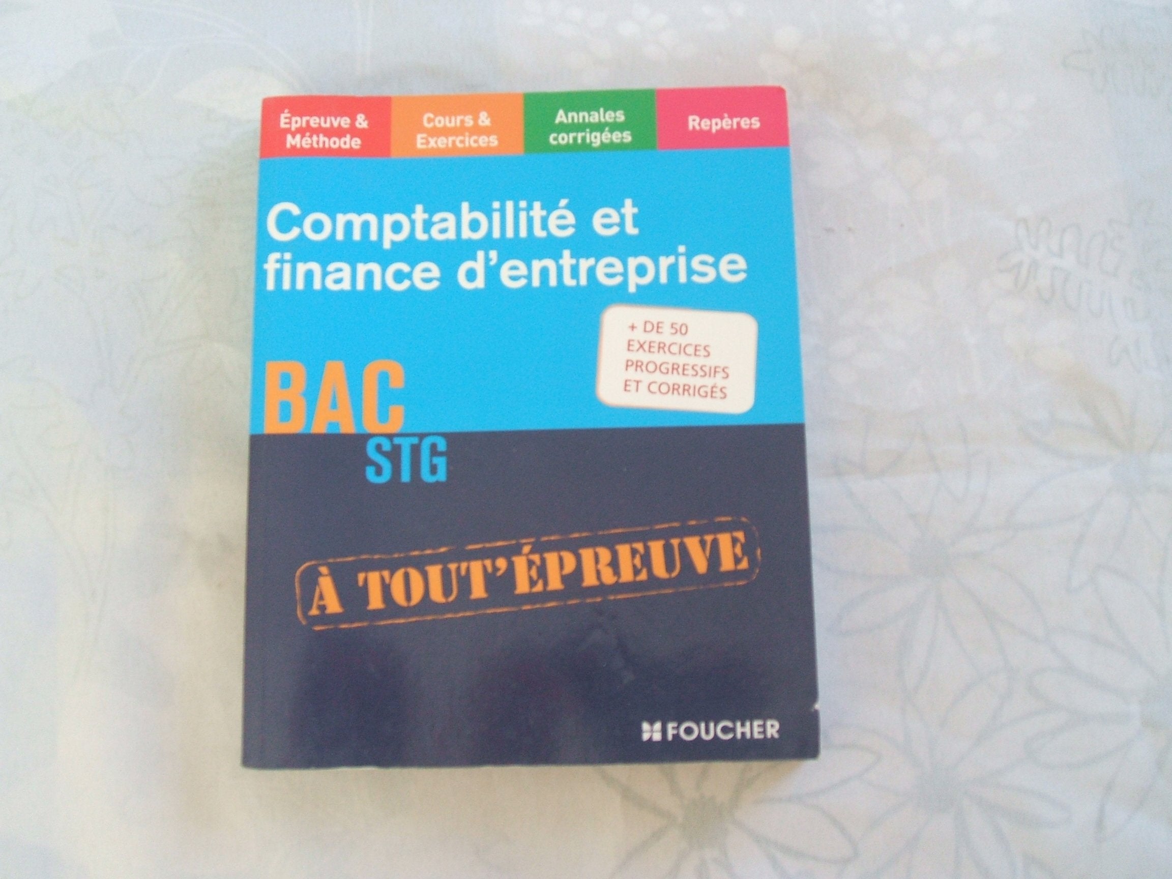 Comptabilité et finance d'entreprise, BAC STG Books