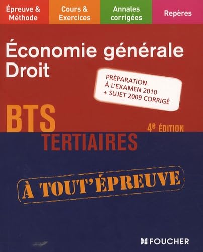 Economie générale Droit BTS Tertiaires book