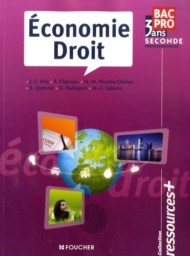 Economie Droit BAC Pro 3 ans, 2de professionnelle, Ressources+ book