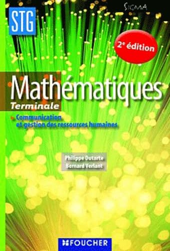 Mathématiques Tle: Communication et gestion des ressources humaines book