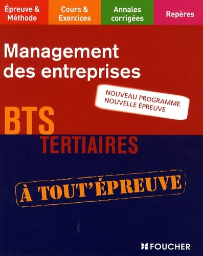 Management des entreprises BTS tertiaires book