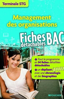 Management des organisations, terminale STG : fiches bac détachables book