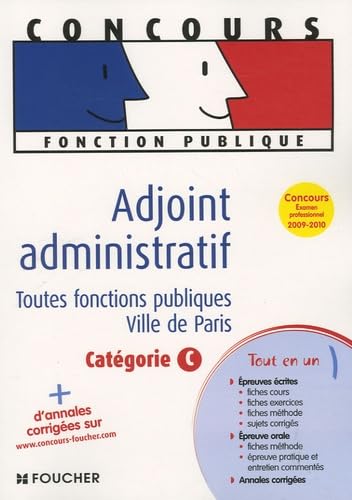 Adjoint administratif: Toutes fonctions publiques Ville de Paris Catégorie C book