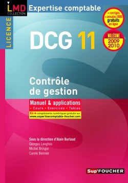 Contrôle de gestion, licence DCG 11 : manuel & applications : 2009-2010 book
