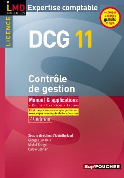 Contrôle de gestion, licence DCG 11 : manuel & applications : 2010-2011 book