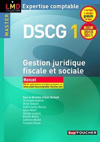 Gestion juridique fiscale, fiscale et sociale DSCG 1 Books