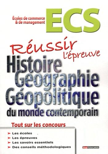 Réussir l'épreuve Histoire, géographie et géopolitique du monde contemporain ECS book