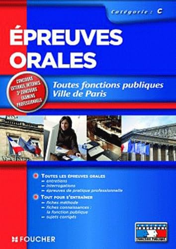 Epreuves orales catégorie C: Toutes fonctions publiques, Ville de Paris book