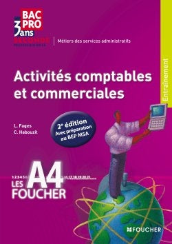 Activités comptables et commerciales : 2de professionnelle métiers des services administratifs, bac pro 3 ans seconde professionnelle : entraînement Books