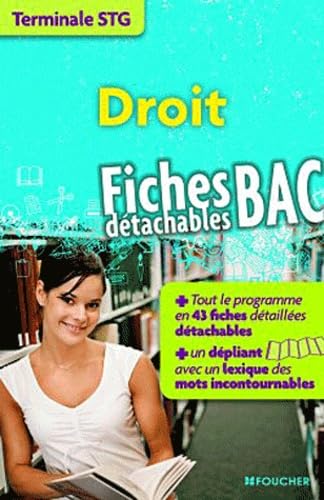 Droit: Fiches détachables BAC book