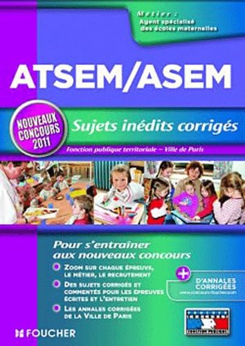 ATSEM/ASEM Sujets inédits corrigés: Fonction publique territoriale, Ville de Paris book