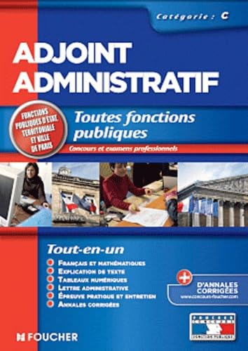Adjoint administratif - Catégorie C: Toutes fonctions publiques - Villes de Paris Books