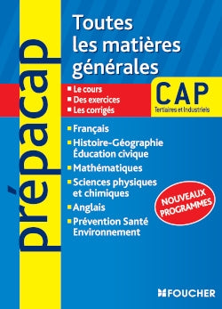 Toutes les matières générales, CAP : nouveaux programmes book