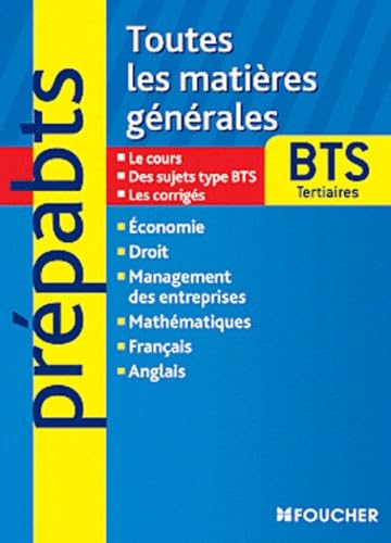 Toutes les matières générales BTS tertiaires book