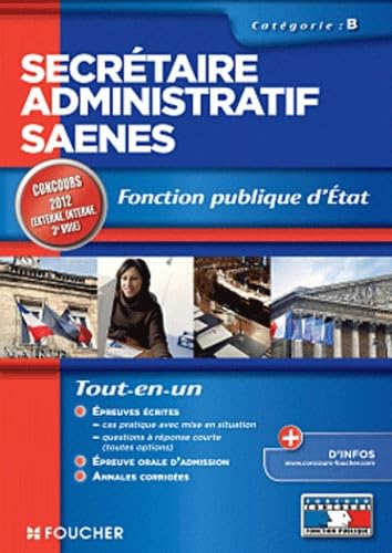 Secrétaire administratif SAENES: Fonction publique d'Etat Catégorie B Books