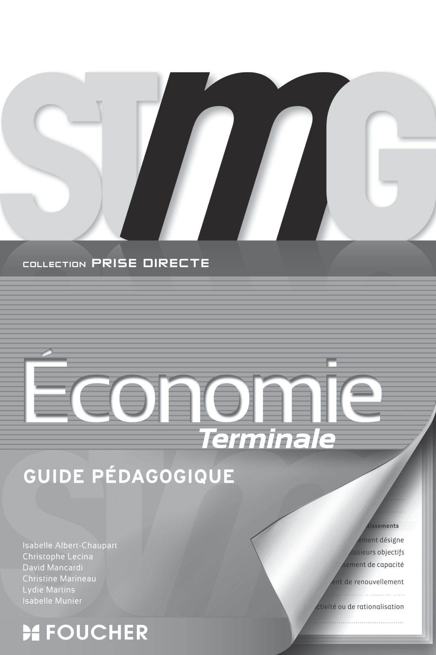Economie Tle STMG: Guide pédagogique book