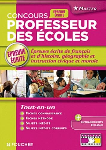 Concours professeurs des écoles: Epreuve écrite de français et d'histoire-géographie et instruction civique et morale book