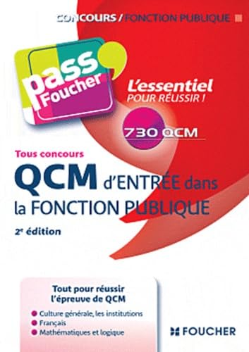 QCM d'entrée dans la fonction publique: Tous concours Books